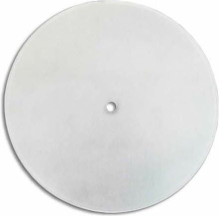 Rundgebogenes Mattglas mit Mittelloch 25 cm lb 529522