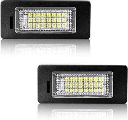 LED-Kennzeichenbeleuchtung, Autobirnen, superhell, 6000 k, Xenonweiß, 24 SMD-Rücklichter für E39/E46/E60/E70/E90/E91/E92...