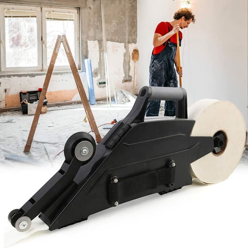 Schwarzes Banjo-Trockenbau-Klebewerkzeug mit umkehrbarem Rollenrad für Innenecken – Trockenbau-Dichtungsfugen-Bausatz – ...