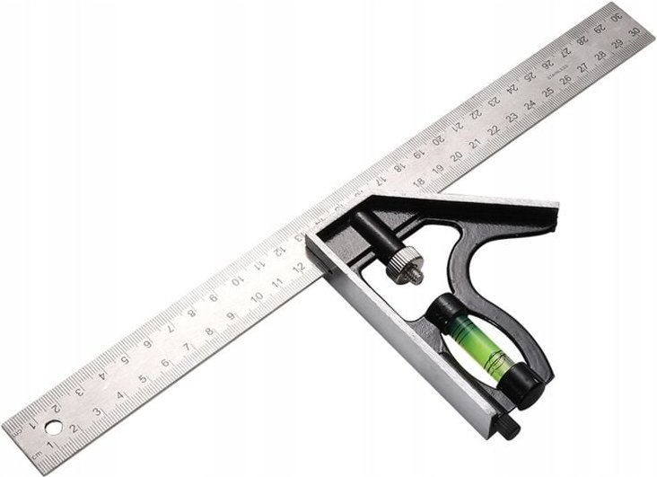Zimmermannswinkel mit Wasserwaage 300 mm SCRIPTOR Bauwerkstatt Stahl