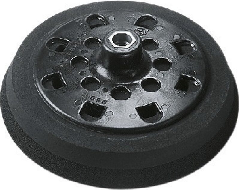 Schleifteller, Ausführung hart, ø 150 mm, gelocht, mit Klettenhaftteil, Art.Nr. 63806116021 - Fein