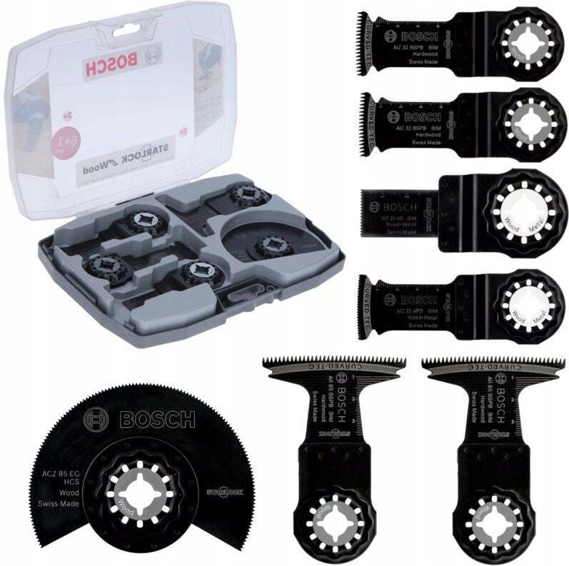 BOSCH MT-Sägeblattset für Starlock-Multitools in einer 7-teiligen Kassette