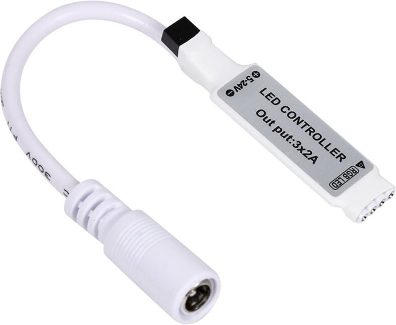 Modi, 24 Tasten, RGB-LED-Controller, 16 Farben, einstellbare Helligkeit, Glasvorhanglichter, mit IR-Fernbedienung, gemei...