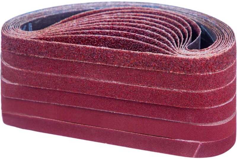 LaBlanc - Schleifband 13 x 457 mm, Schleifband-Set (je 10 x Körnung 40/60/80/120/180/240) für Bandschleifer, kompatibel ...