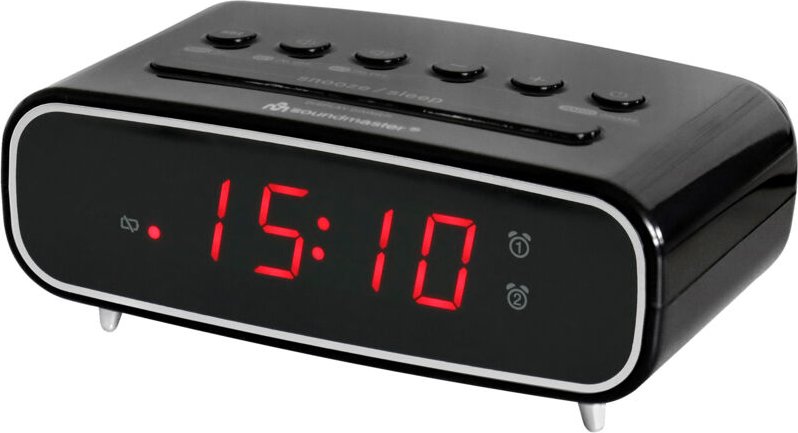 Soundmaster - UR111SW Radiowecker ukw ukw Weckfunktion Schwarz