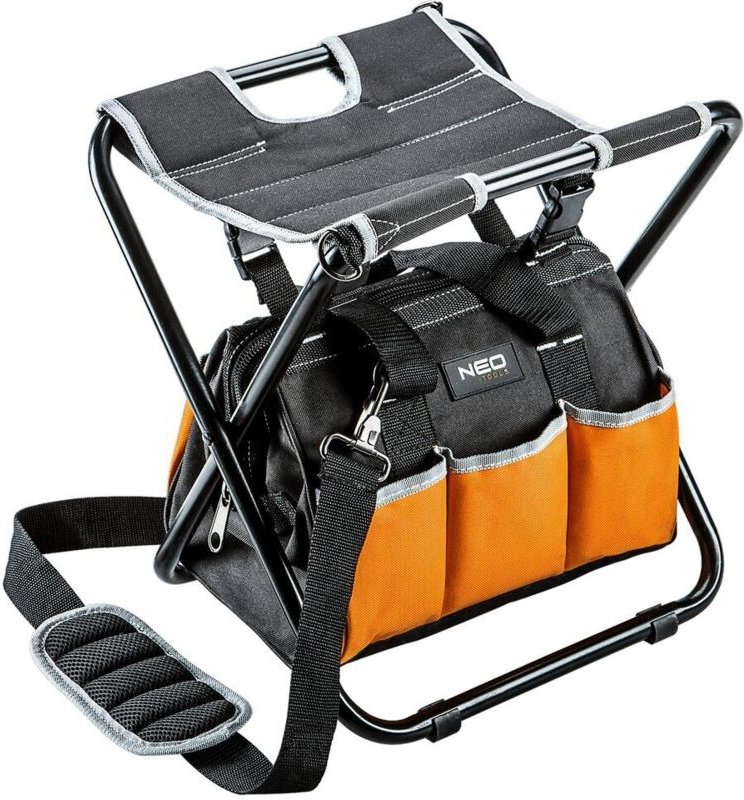 Klapphocker mit Werkzeugtasche