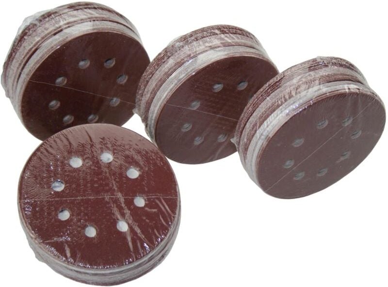 200 Blatt Schleifscheiben 125mm MIX Sortiment K40-180 Schleifpapier Klett