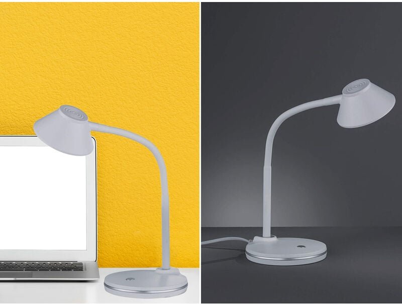 Thumbnail - LED Schreibtischleuchte BERRY flexibel, Kunststoff Weiß, 33cm hoch