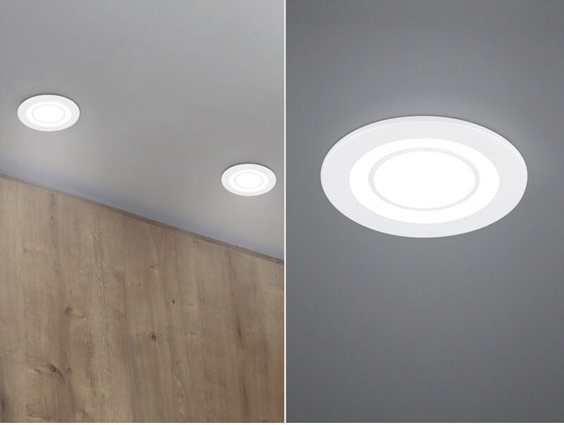 Runder led Deckeneinbaustrahler core in Weiß matt ø 8,2cm