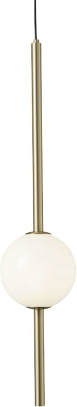 Melkita – goldene LED-Hängelampe 58 cm – Opalglas