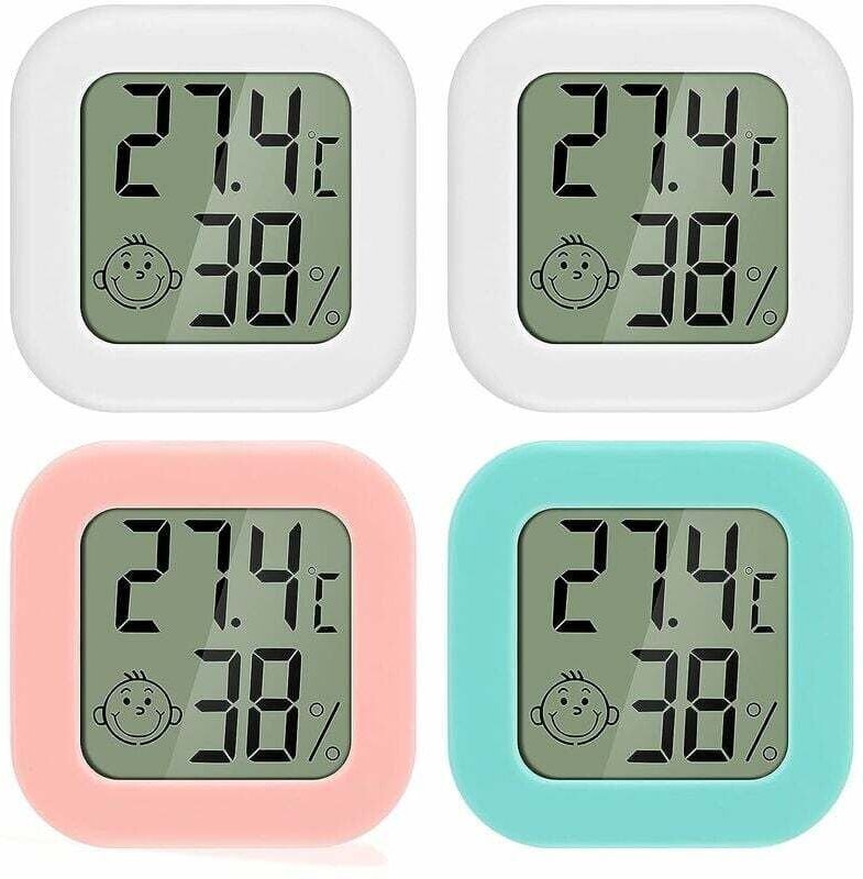 HYY AR Mini-LCD-Digitalthermometer und Hygrometer für den Innenbereich, Temperatur und Luftfeuchtigkeit, hohe Genauigkei...