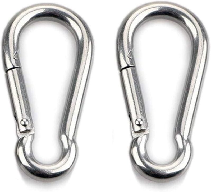 Karabiner aus Edelstahl 304, Zubehör für Sonnensegel, Edelstahl-Karabiner, Sonnensegelbefestigung, Hängematte, Boxsack, ...