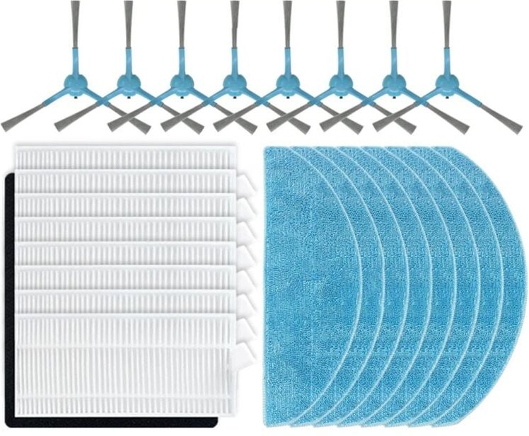 Für 7490 Immortal, Hauptseitenbürste, Mopp, Hepa-Filter, Staubbeutel