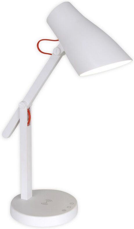 Naeve CLEVER Dimmbare LED-Schreibtischlampe, Weiß, 3000–6000 K, Berührungssensor, Timerfunktion
