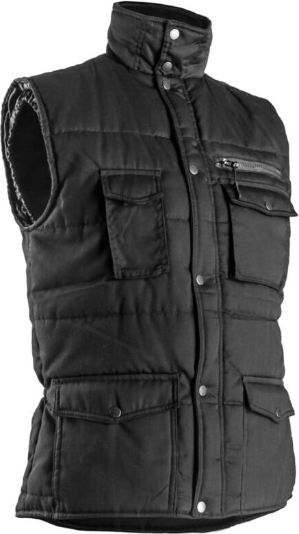 Warmer gesteppter ärmelloser Arbeitsschutzweste POLENA Schwarz 2XL - 56/58