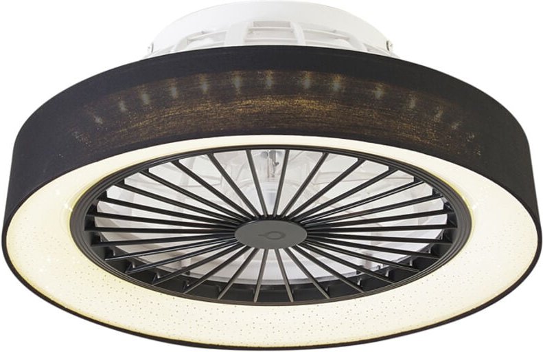 Deckenventilator schwarz 47cm inkl. led Dimmbar mit Fernbedienung - Emily