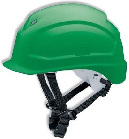 UVEX Schutzhelm pheos S-KR 9772 kurzer Schirm Drehrad grün