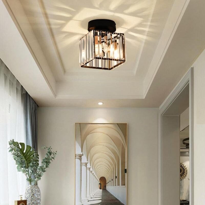 Tonchean - Moderne E14 Deckenleuchte, Kreative Mini Deckenlampen Kronleuchter Deckenlampe, für Flur, Treppe, Eingang, Sc...