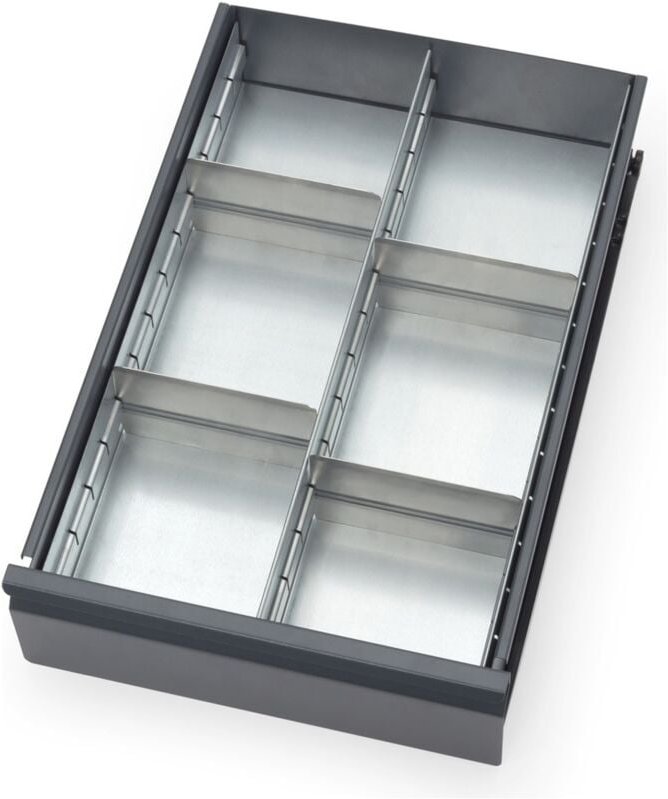 Schubladen-Einteilungs-Set, für 1 Schublade von Stahlblech-Werkstattwagen - Fetra