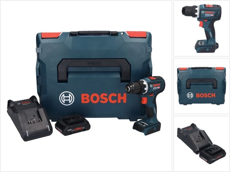 Thumbnail - Bosch gsr 18V-90 c Professional Akku Bohrschrauber 18 v 64 Nm Brushless + 1x ProCORE Akku 4,0 Ah + Ladegerät + L-Boxx