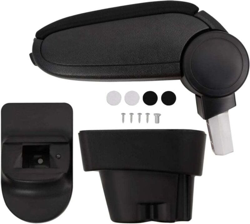 Auto-Armlehne Schwarz 12x36x(33,5-48) cm abs vidaXL