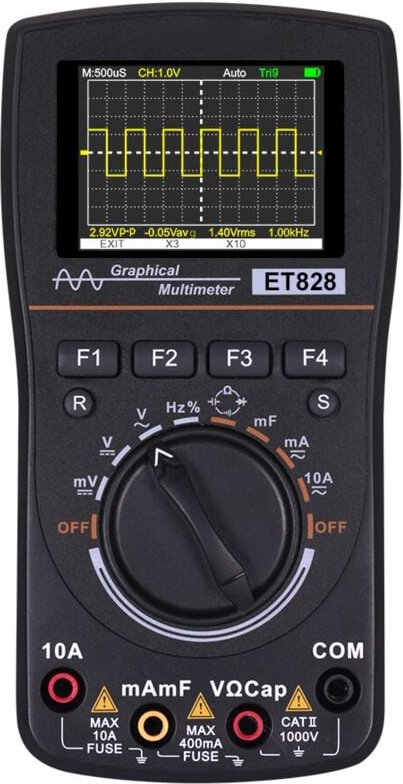 Thumbnail - Hd Smart Graphical Digital Oszilloskop Multimeter 2 in 1 2,4 Zoll Farbbildschirm 1 MHz Bandbreite 2,5 Msps Abtastrate di...