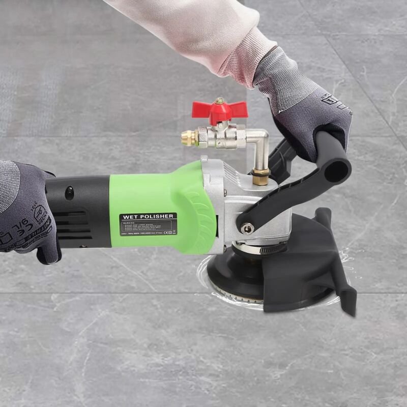 4-Zoll-Handheld-Spritz-Poliermaschine, 6-Gang-Professionelle Poliermaschine mit Schutzhülle, 800W, 1000-4000 U/min