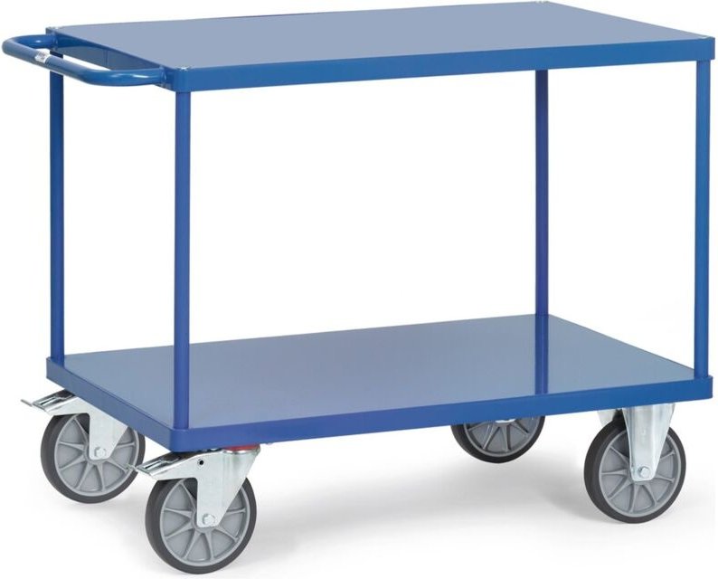 Tischwagen - Stahlblech-Plattformen bündig, Ladefläche 850 x 500 mm - Fetra