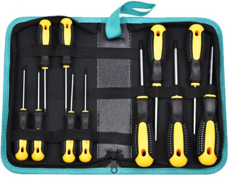 11-teiliger Pflaumenschraubendreher, Sternform, Reisform, Innensechskant mit Loch, Hohlschraubendreher, Schraubendreher,...
