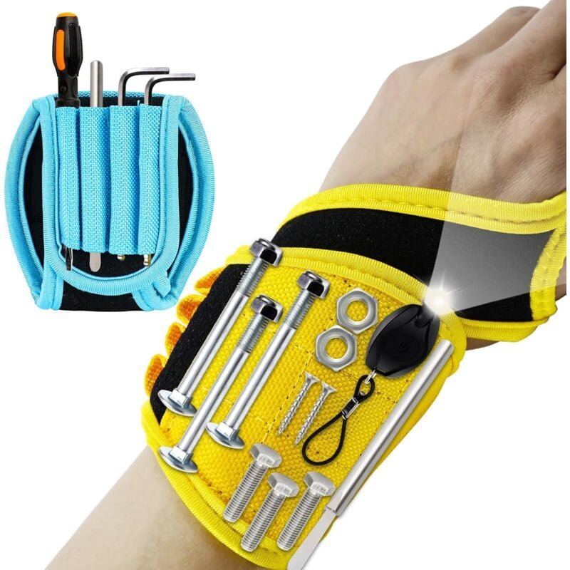 2er-Pack magnetische Handgelenkschlaufen zum Halten von Schrauben, Nagelbohrern, Weihnachtsgeschenken für Männer, magnet...