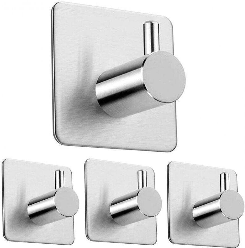 Hochwertige Wandhaken aus Edelstahl (4er-Pack)