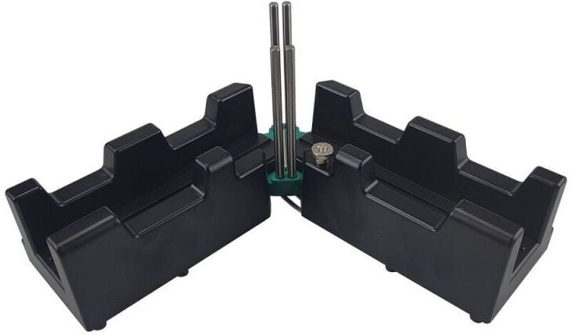 Gleitende Gehrungslade und Schräge – 2-in-1-Produkt für präzise Sockelleisten – Winkel von 85 bis 180°