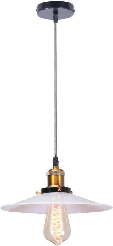 Axhup - Pendelleuchte, Vintage Hängelampe mit Lampenschirm, Metall Deckenleuchte E27 Fassung für Esszimmer Schlafzimmer ...