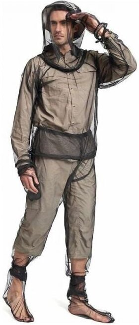 S/m Imkerei-Anzug, Anti-Moskito, ultraleichtes Mesh-Insekten-Ganzkörper-Kapuzenkleidung mit Mantel, Schutzkleidung für M...