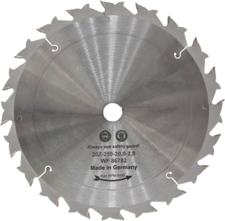 20Z-250-20.0-1.8 Hartmetall Kreissägeblatt