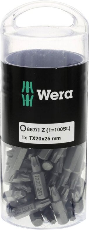 Thumbnail - Wera - 867/1 diy torx 1/4 BitBit, Länge 25 mm, tx 20 100er Pack