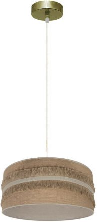 Anhänger natalia 1xe27 Leder/Satin beige regx30x30cm