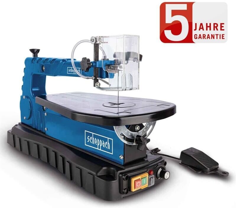 Scheppach - Dekupiersäge deco switch 405mm Schnitttiefe Gebläsedüse Fußpedal led
