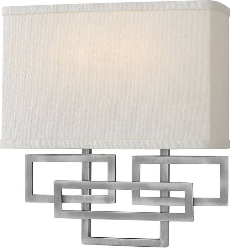 Lanza - 2 Licht Innenwandleuchte Nickel, E14 - Elstead