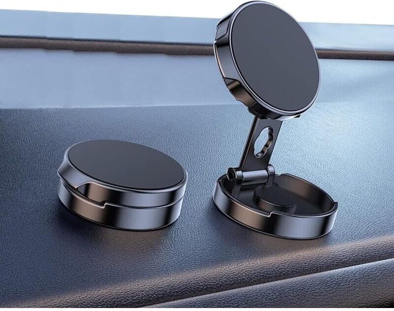 Kompatibel mit iPhone 15 Samsung Magnetischer Autotelefonhalter 【Faltbare Multifunktion】 Magnetischer Autotelefonhalter ...