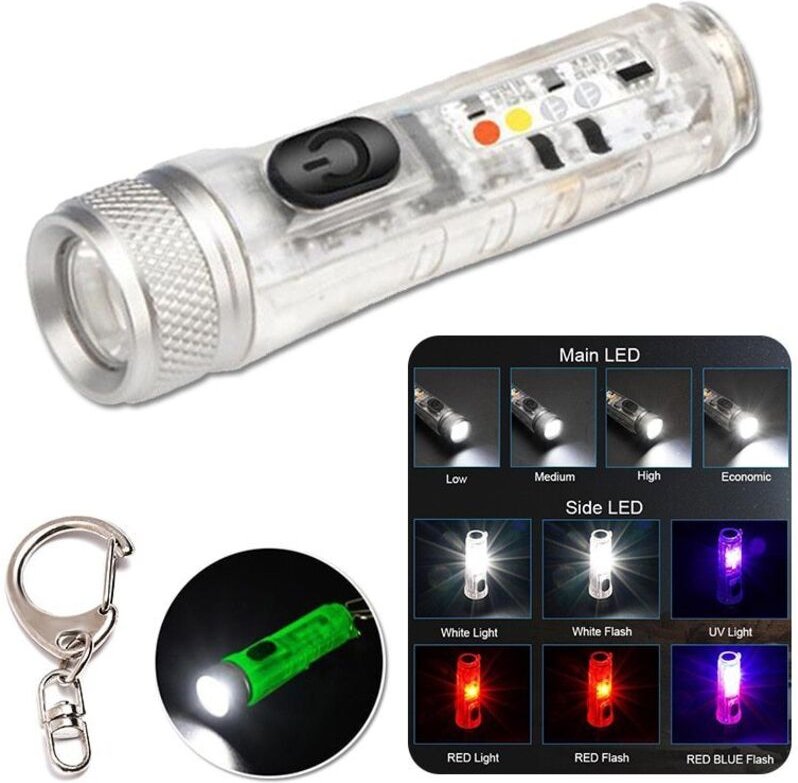 Linghhang - S11 usb wiederaufladbare Outdoor-Taschenlampe, Mini leistungsstarke elektromagnetische Saug-Taschenlampe, wi...