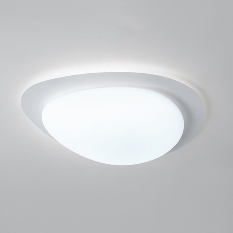 Led Deckenlampe Metall Acryl Deckenleuchte Weiß für Schlafzimmer Badezimmer Küche Gang Balkon Kaltweiß Licht - 1Pcs