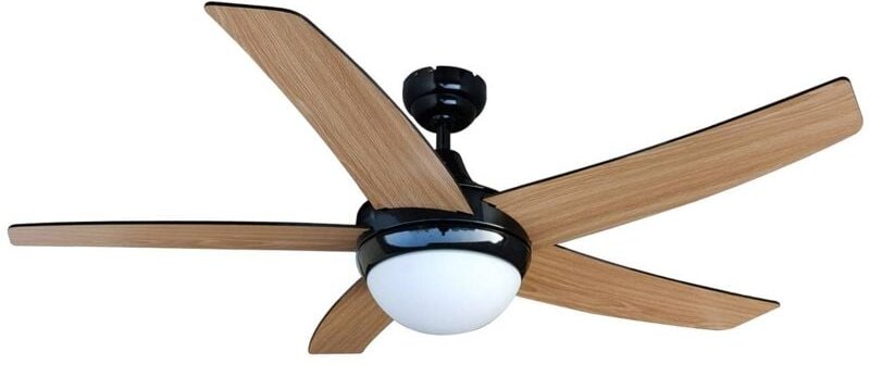 Deckenventilator mit Lampe 'Auraya' aus Metall mit Fernbedienung für Wohnzimmer & Esszimmer von Lindby