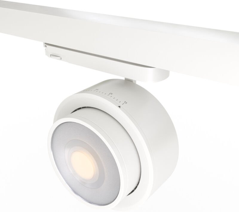 Runder led 3-Phasen-Schienenstrahler – 35W – zoom 15º-45º –