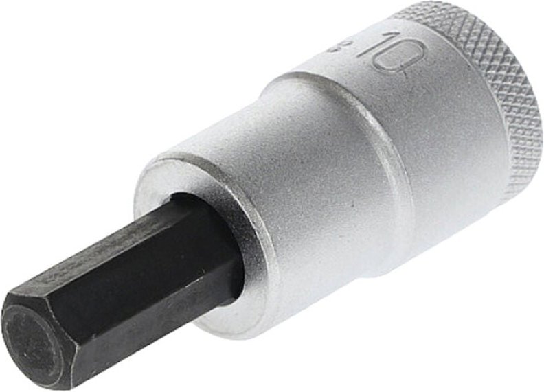 Gedore - Steckschlüsseleinsatz in 19 1/2 ″ Innen-6-kant Schlüsselweite 10 mm Länge 60 mm