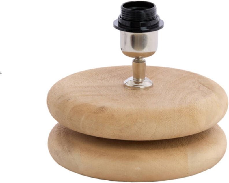 Light & Living - tischlampe - Eboli - natürlich - holz - einzelne