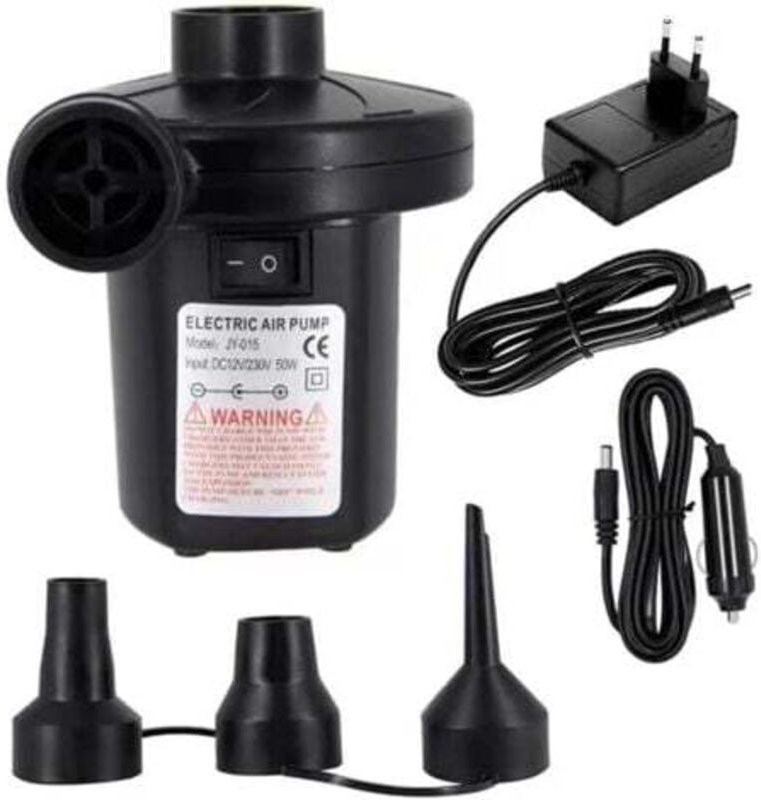 Aougo - Tragbare elektrische Luftpumpe, dc 12 v/ac 230–240 v, schnell befüllbare elektrische Luftpumpe, Luftpumpe für au...