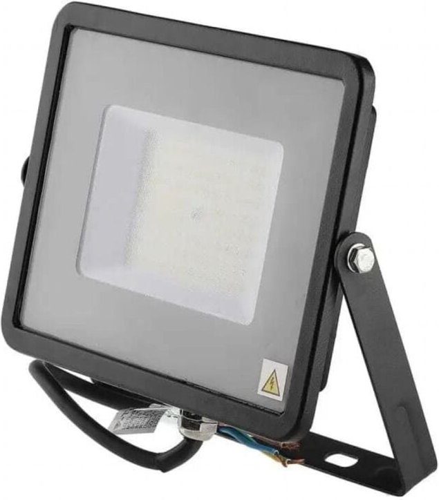 V-TAC PRO VT-56-B-N 50W Led Flutlicht schwarz slim Chip Samsung smd Hohe Lumen 115LM/W Kaltweiß 6500K IP65 - SKU 21761