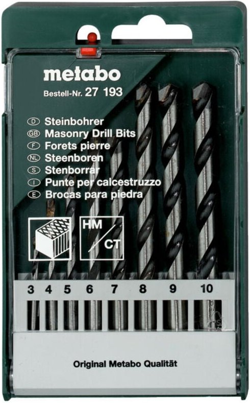 Metabo - Steinbohrer-Kassette, 8-tlg.