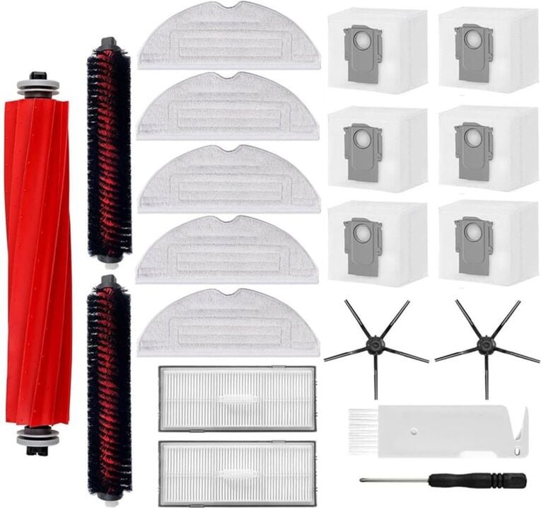 Für S7 MaxV Ultra Wichtigsten Seite Pinsel Filter Mopp Tuch Staub Taschen